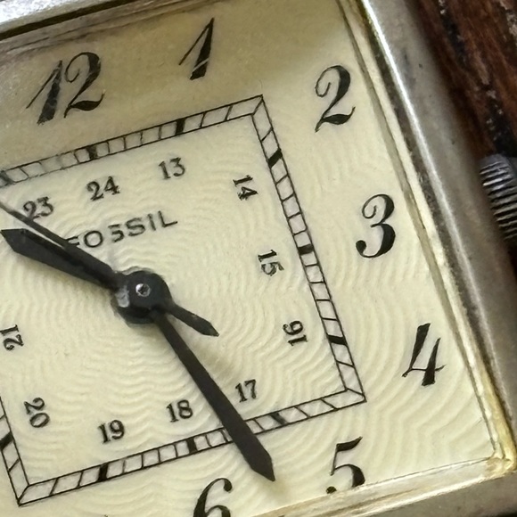 Fossil Vintage Square Art Deco Style Watch - Picture 3 of 16